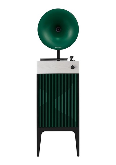 Fennessy İ5 Bluetooth Hoparlörlü 110w Hi-fi Retro Pikap Plakçalar Turntable, Quicksand Yeşil