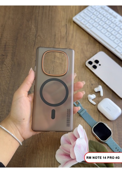 Redmi Note 14 Pro 4g Magsafe Uyumlu Mat Sert Klein Kılıf Siyah