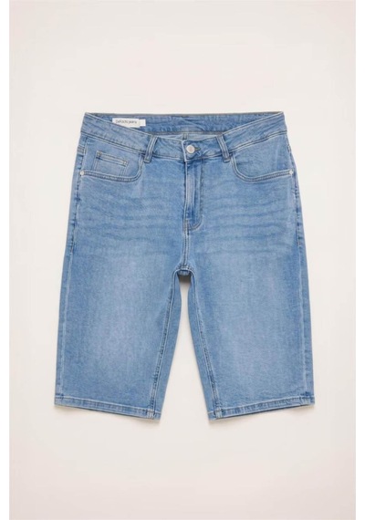 Defacto Regular Fıt Jean Bermuda Şort G8666ax26smnm39 Mavi-nm39