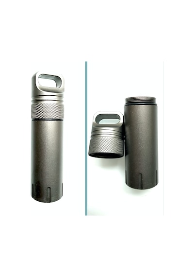Omeniv Alüminyum Tüp  Kibrit Anahtarlık Kamp Outdoor Antrasit Çok Renkli