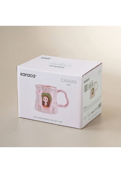 Karaca Canvas Pembe Kupa 380 Ml