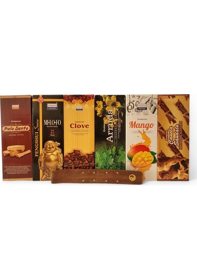 Palo Santo, Mi Lo Fo, Clove, Arruda, Mango, Cinnamon Sandal 6x20 Tütsü-hediyeli