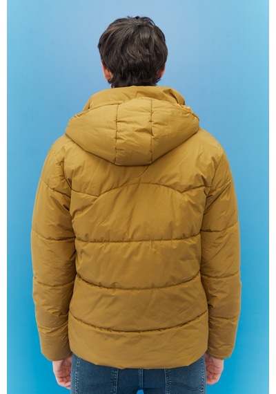 Lee Regular Fit Normal Kesim Kapüşonlu Hardal Şişme Mont L88Bny210 Hardal