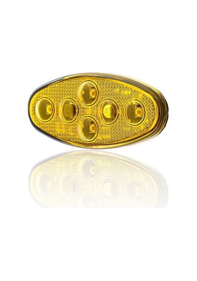 Sanell Animasyonlu 12-24V Universal Elip 4 Led Dış Makan Uyumlu Sarı SBEF4Y