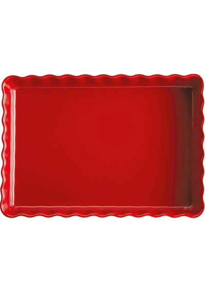 Emile Henry Tart-börek-fırın Kabı Dikdörtgen 33 X 24 Cm - Kırmızı/burgundy Kırmızı