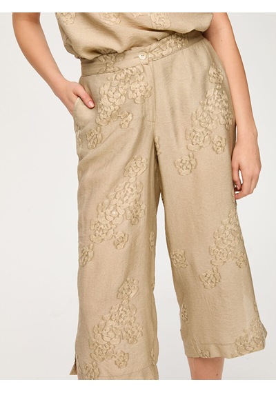 Faik Sönmez Resort Beli Lastiki Comfort Fit Rayon Capri S26cpr010 Us26cpr01072 Taş