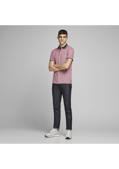 Jack & Jones Basic Polo Tisört-Paulos 12136668 Rio Red Kırmızı