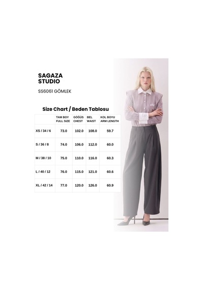 Sagaza Studio Ss6061 Eton Fıtted Gomlek Kahve-cızgı