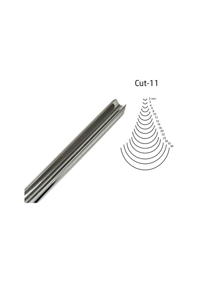 Kirschen Düz Oluklu Ağız Oyma Iskarpelası Cut11 - 4Mm