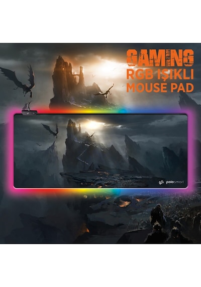 Polosmart  Pgm15 Rgb Işıklı Gaming  Mouse Pad