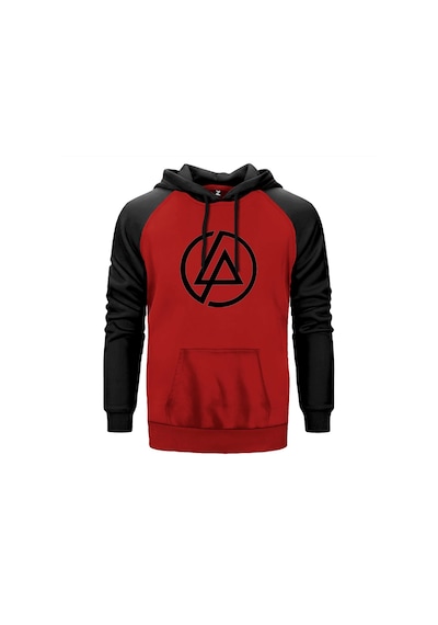 Linkin Park Classic Logo Kırmızı Renk Reglan Kol Sweatshirt Kırmızı