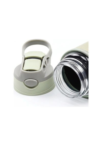 Deri Kılıflı Pipetli Cam Matara - 500 Ml-h2o87152 Lila - Bej