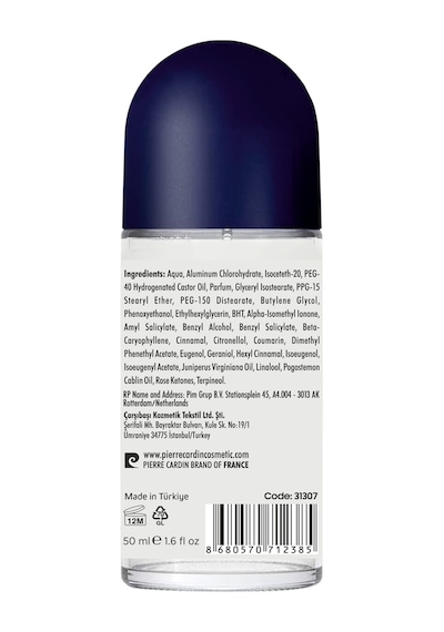 Pierre Cardin Roll-on Kadın Deodorant Ter Kokusu Leke Bırakmayan 48 Saat perspirant Koruma -fresh Active - Aktif Ferahlık - 50 Ml