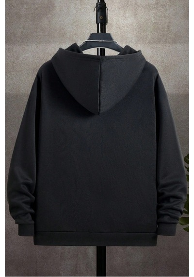 Cool Tarz Unisex Relax Fit Rahat Kesim Pamuklu İçi Polarlı Çift Cepli Fermuarlı Siyah Kapüşonlu Sweatshirt Siyah Siyah Cool Tarz Unisex Relax Fit Rahat Kesim Pamuklu İçi Polarlı Çift Cepli Fermuarlı Siyah Kapüşonlu Sweatshirt Siyah Siyah