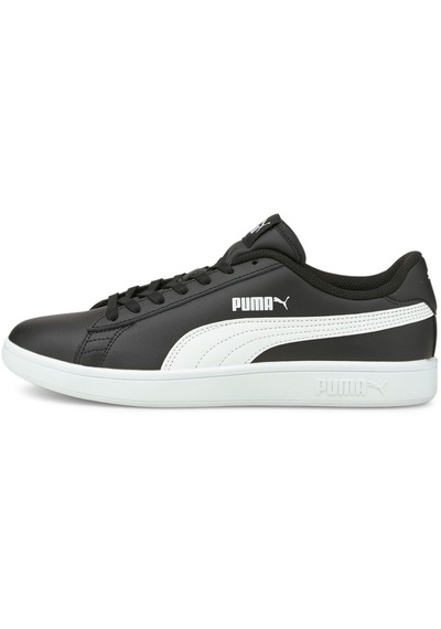 Puma Smash V2 L Siyah Beyaz Unisex Deri Sneaker 100323982 Siyah