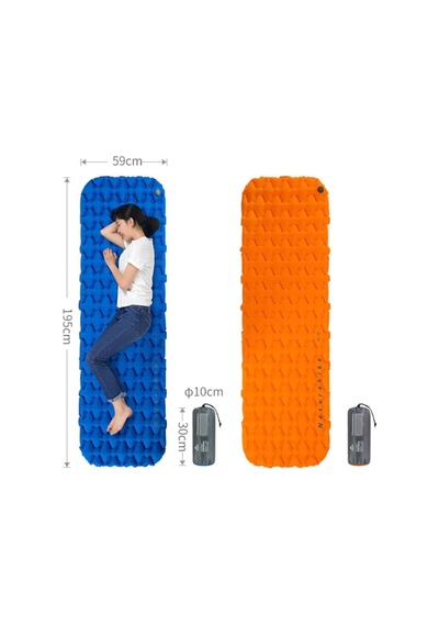 Naturehike Fc-10 Infatable Şişme Kamp Matı Turuncu Renk Çok Renkli