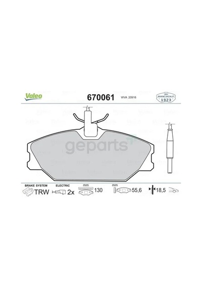 Ön Fren Balatası Renault Laguna 1997-2001 Safrane 2 1996-2002 Megane 1 1997-2001 Scenic Megane Sc Nic 1997-2002 1.4 1.6 1.8 1.9d 2.0 2.2d