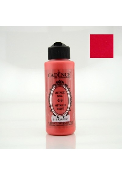 Kırmızı Rengi Cadence Metalik Boya 120ml 215 Kırmızı Kırmızı