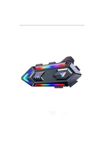 V20 Motor Kurye Kask Kulaklık Rgb Modlu Bluetooth Motosiklet Kulaklık 5.3 Bluetooth Intercom