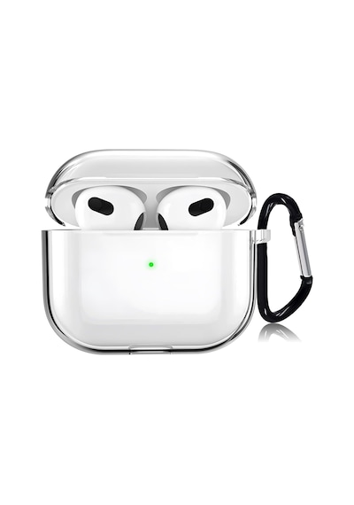 Airpods 4/5 İle Uyumlu Şeffaf Cyrstal Clear Ultra Berrak Silikon Kılıf - Alt Üst Ayrı Airpods 4/5