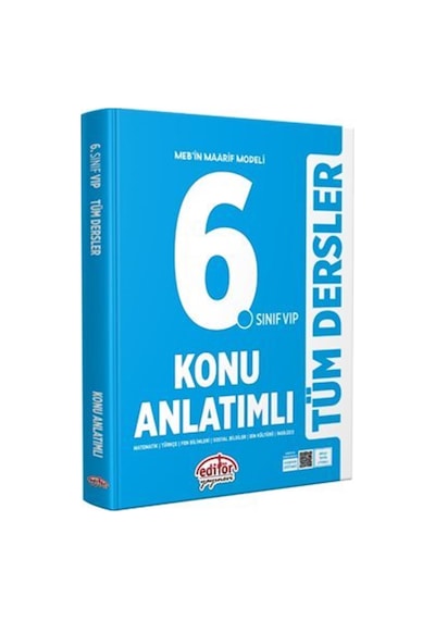 6. Sınıf Vıp Dersler Konu Anlatımlı / Komisyon