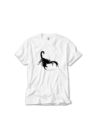 Scorpions Logo White Beyaz Tişört Beyaz