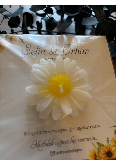 Bernami Mumluk Şamdanpinterest Yeni Sezon 20 Adet Papatya Mum, Nikah Şekeri, Doğum Bebek, Sünnet, Düğün Nişan Söz, Kına Diğer