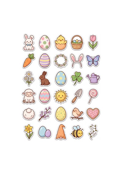 Botanik Doğa Pastel Sticker Seti 150 Adet - 5'li Mega Paket - Laptop Defter Ajanda Etiketi Çok Renkli