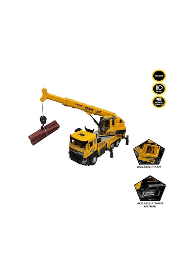 Xx992-02ab Çek Bırak Işıklı Ve Sesli Kule Vinç 1:28 -vardem Oyuncak