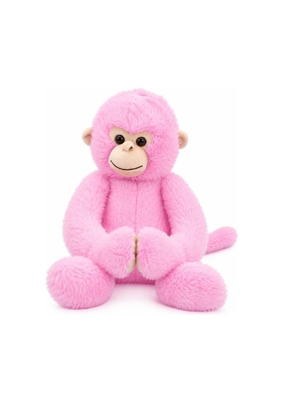 Pembe Peluş Maymun 50 Cm Çok Renkli
