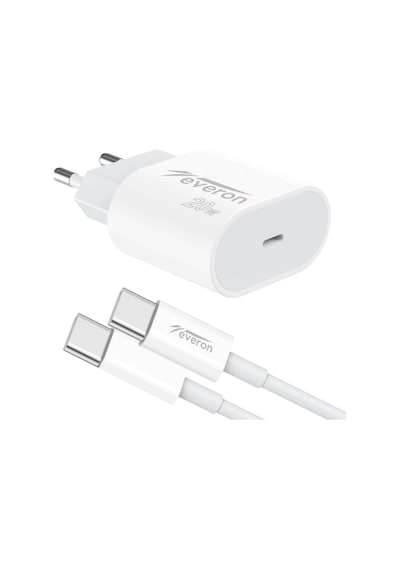Everon EVR-013-C20W Type-C to Type-C Kablolu Şarj Cihazı