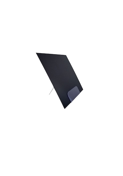 10 Ad Silinebilir Karatahta Siyah Etiket Stand 10x10 Cm Açılı