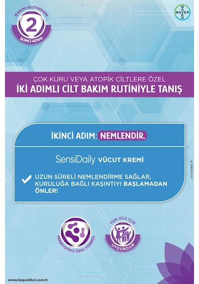 Bepanthol Sensidaily Yüz Ve Vücut Temizleme Jeli 200ml - Sensiwash Çok Kuru Atopik Ciltler, Günlük Vücut Bakım