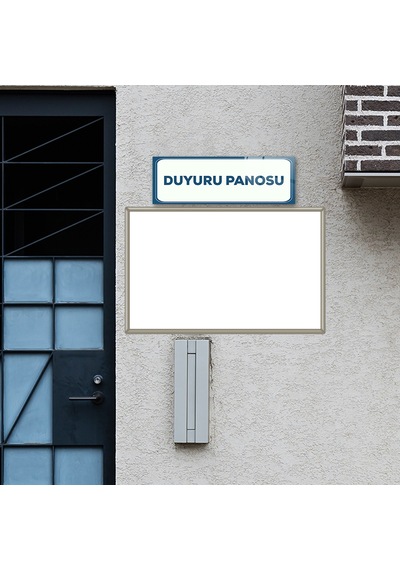 Decorita Cam Yönlendirme Levhası | Duyuru Panosu | 60cm X 20cm