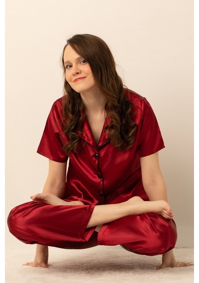 Miorre Bayan Saten Pijama Takımı 001