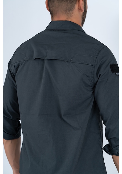 Combat tactical taktik fermuar cepli koruma outdoor gömlek Siyah