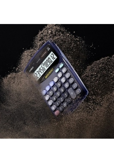 Casio WD-220MS-BU Masaüstü Suya ve Toza Dayanıklı 12 Hane Hesap Makinesi