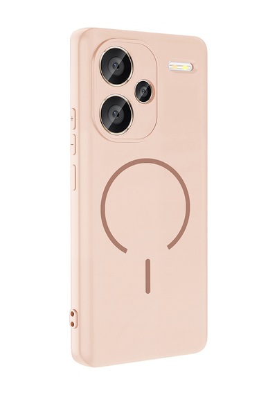 Zore Redmi Note 13 Pro Plus 5g Kılıf M-safe Şarj Özellikli Ogaa Meta Kapak - Rose Pembe
