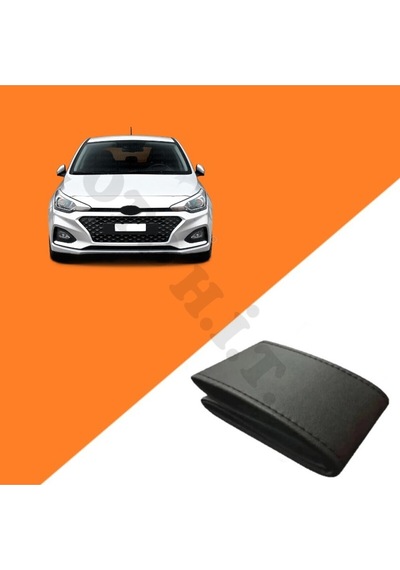 Hyundai İ20 15 Üzeri Uyumlu Deri Direksiyon Kılıfı Kaliteli Dikmeli Siyah
