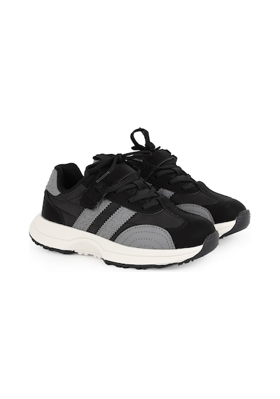 Pepino Çocuk Spor Ayakkabı Yan Çizgili Cırt Cırtlı Klasik Bağcıklı Hafif Esnek Kalın Taban Günlük Sneaker 2341 Siyah-füme Pepino Çocuk Spor Ayakkabı Yan Çizgili Cırt Cırtlı Klasik Bağcıklı Hafif Esnek Kalın Taban Günlük Sneaker 2341 Siyah-füme