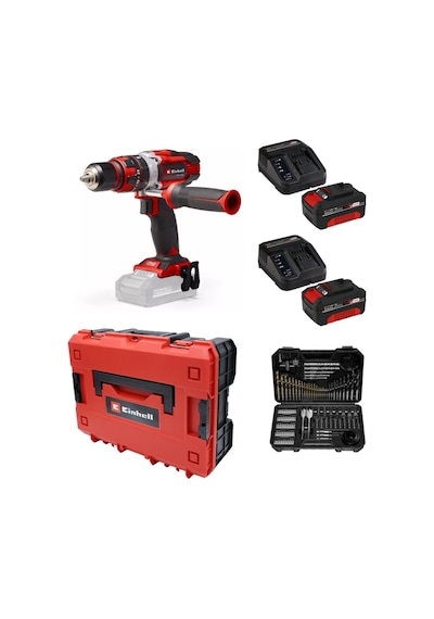Einhell TE-CD 18/48 Li-ı Akülü Darbeli Vidalama + 2 X 4 Ah Akü + 103 Parça Uç Seti Çantalı
