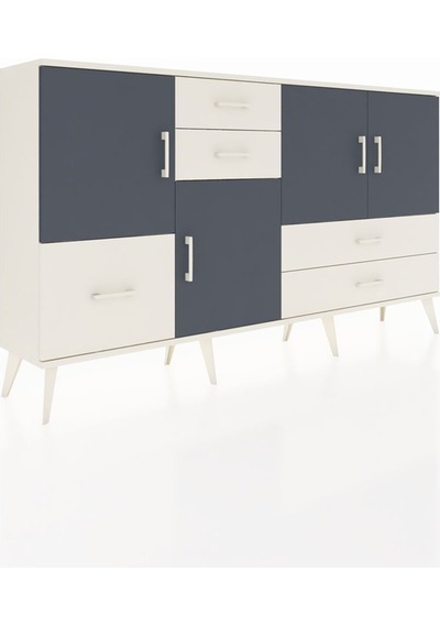 Arges Konsol 4 Raflı 5 Çekmeceli 4 Kapaklı 176x30x99 Aytaşı-antrasit/aytaşı Antrasıt/aytası - Aytası Arges Konsol 4 Raflı 5 Çekmeceli 4 Kapaklı 176x30x99 Aytaşı-antrasit/aytaşı Antrasıt/aytası - Aytası