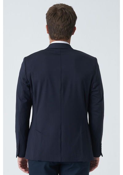 White Stone Belfast C4010 Slim Fit 6 Drop Ceket Laci-laci Lacivert