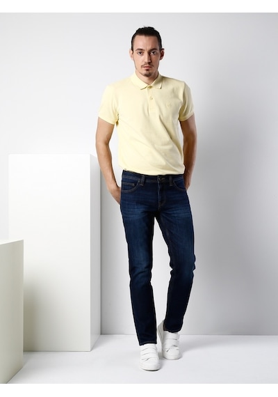 Colin's 044 Karl Düşük Bel Düz Paça Straight Fit Mavi Erkek Jean Pantolon CL1019140_q1.v1_DN04477 Mavi