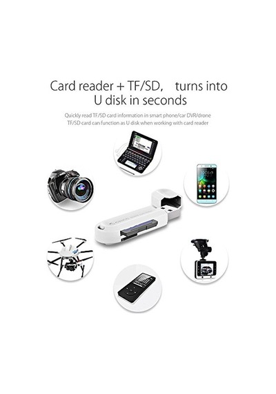 Ayrex Crs21 Usb 3.0 Sd Tf Micro Sd Kart Okuyucu Beyaz