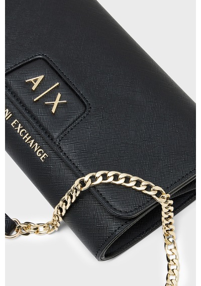 Armani Exchange Zincir Askılı Portföy Cüzdan Kadın Cüzdan Xw000358 Af26570 Uc001 Siyah SİYAH