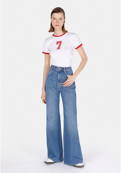 Colin's Colins Slim Fit Yuvarlak Yaka Baskılı Kadın Beyaz Kısa Kol Tişört Cl1073533 Q1.v1 Wht Beyaz Colin's Colins Slim Fit Yuvarlak Yaka Baskılı Kadın Beyaz Kısa Kol Tişört Cl1073533 Q1.v1 Wht Beyaz