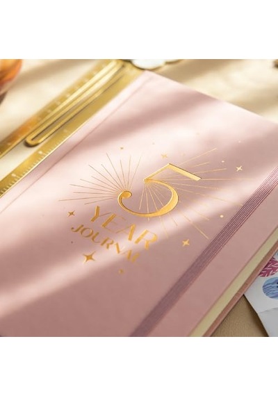 5 Yıllık Süresiz Günlük Ajanda 13x21 - Pembe Genel