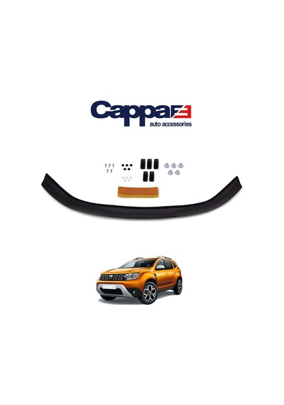 Cappafe Dacia Duster Ön Kaput Koruyucu Rüzgarlık 4Mm Abs 2018-