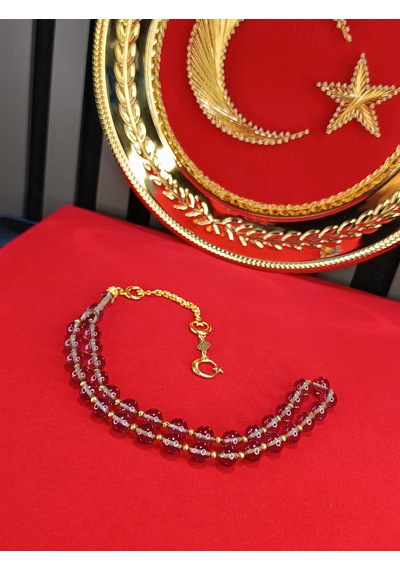 Ateş Kehribar Tesbih Vip Serisi Eflatun Renk